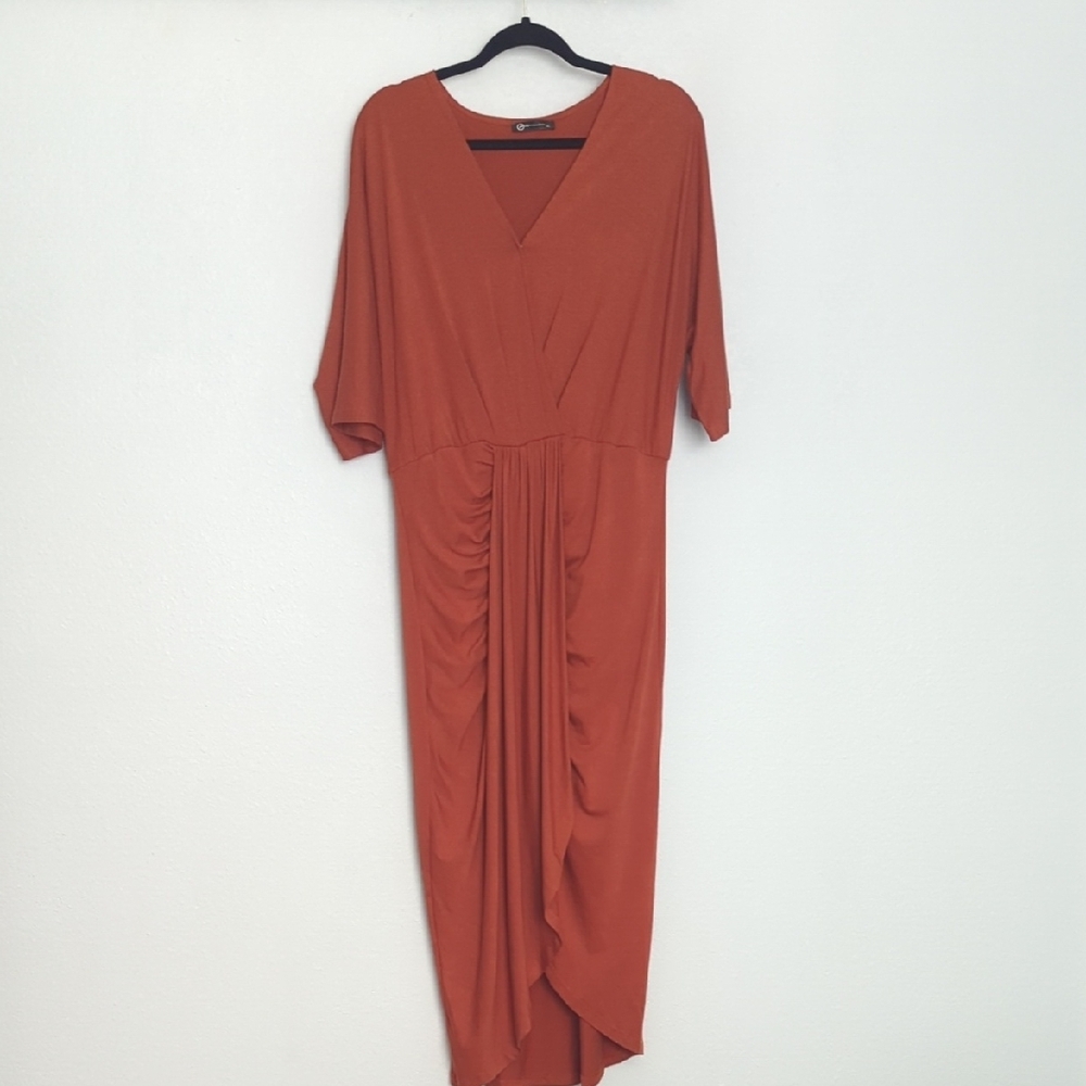 Elegant Rust Dress